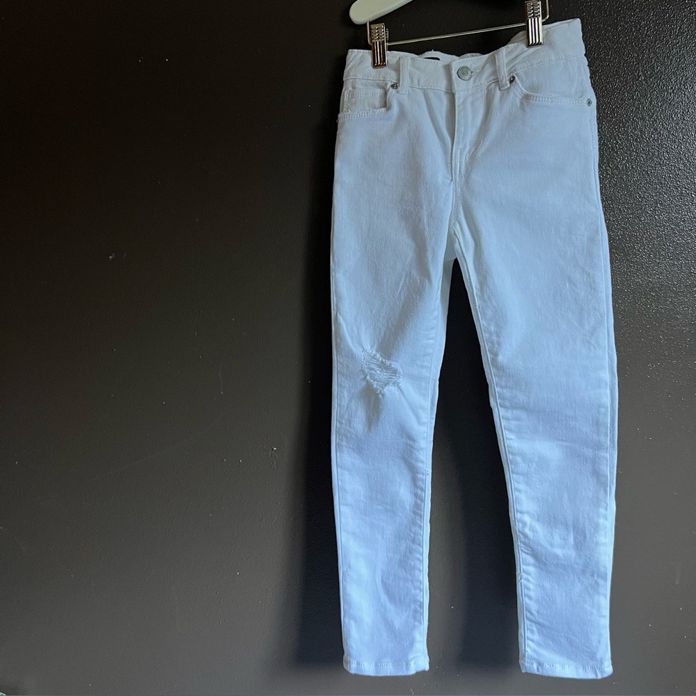 Hudson Skinny White Jeans Girls Size 8